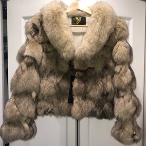 Fur Coat - 100% Real Fox 🦊 and 🐇 fur - Brand new